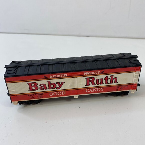 Vintage 90s Tyco HO scale Baby Ruth Candy Billboard Reefer Boxcar Train Car - Picture 2 of 4
